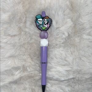 Purple Skeleton Themed Pen